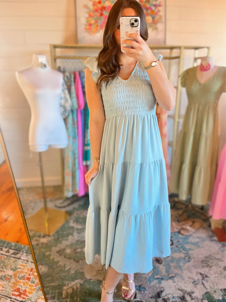 Spring Dreams Dress- Blue