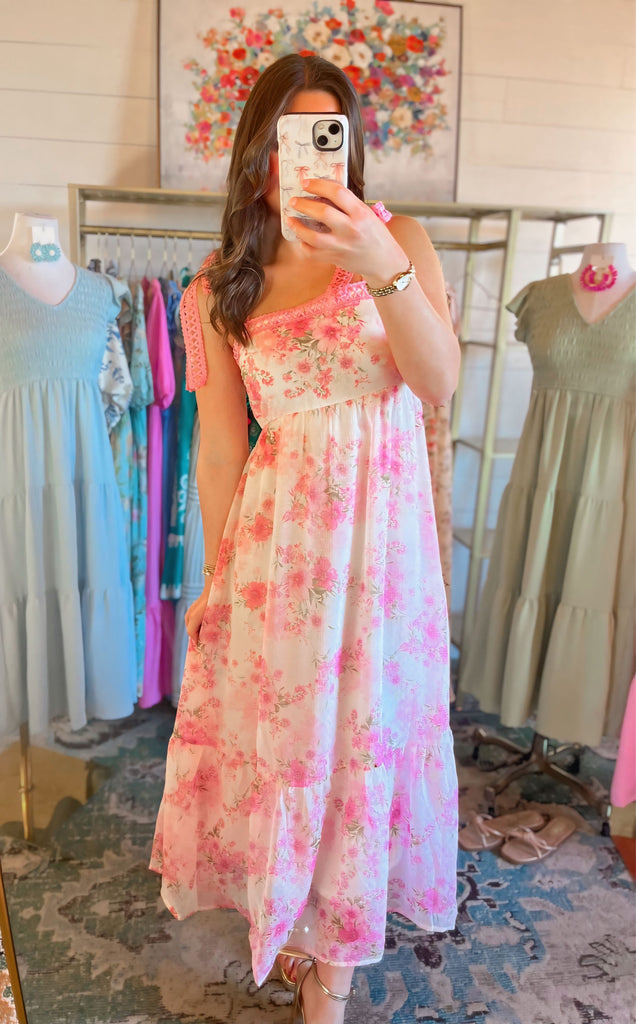Wendy Floral Maxi Pink