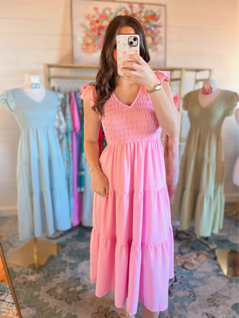 Spring Dreams Dress-Pink