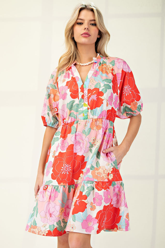 Poppi Floral Poplin Dress