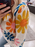 Callie Flower Sweater-S-3X