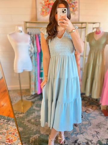Spring Dreams Dress- Blue