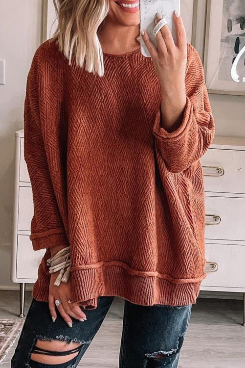 Not So Shabby Textured Sweater-S-XL-PREORDER