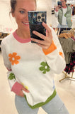 WINTER FLORAL SWEATER