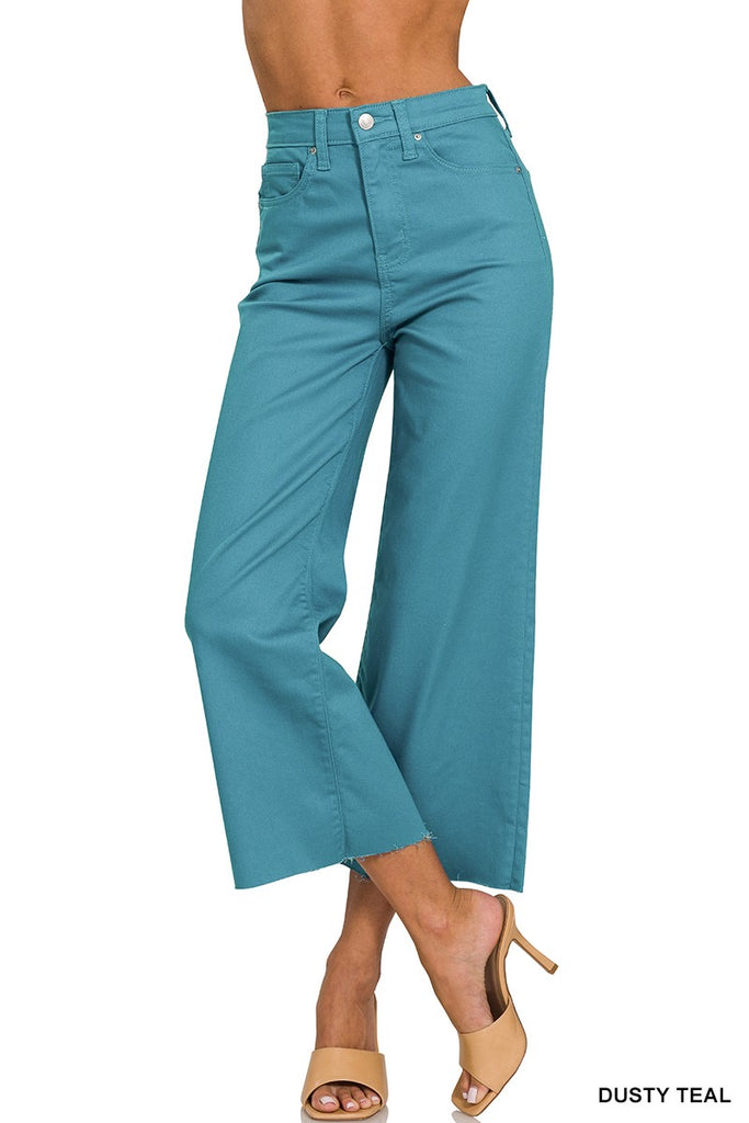 High-Rise Cropped Pants Zenana-S-XL