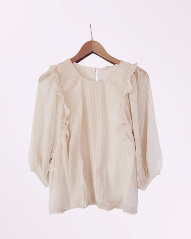 Katie Oversized Top- Ivory
