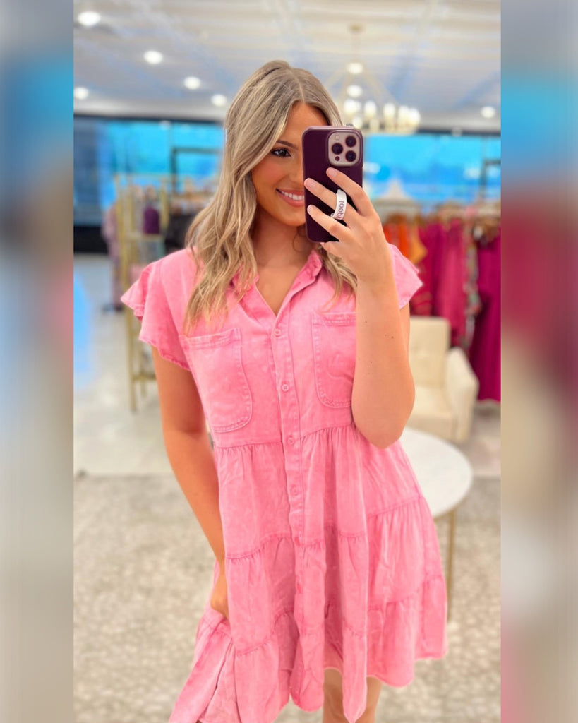 Brenna Dress - Pink