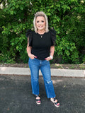 Black Betty Ribbed Top
