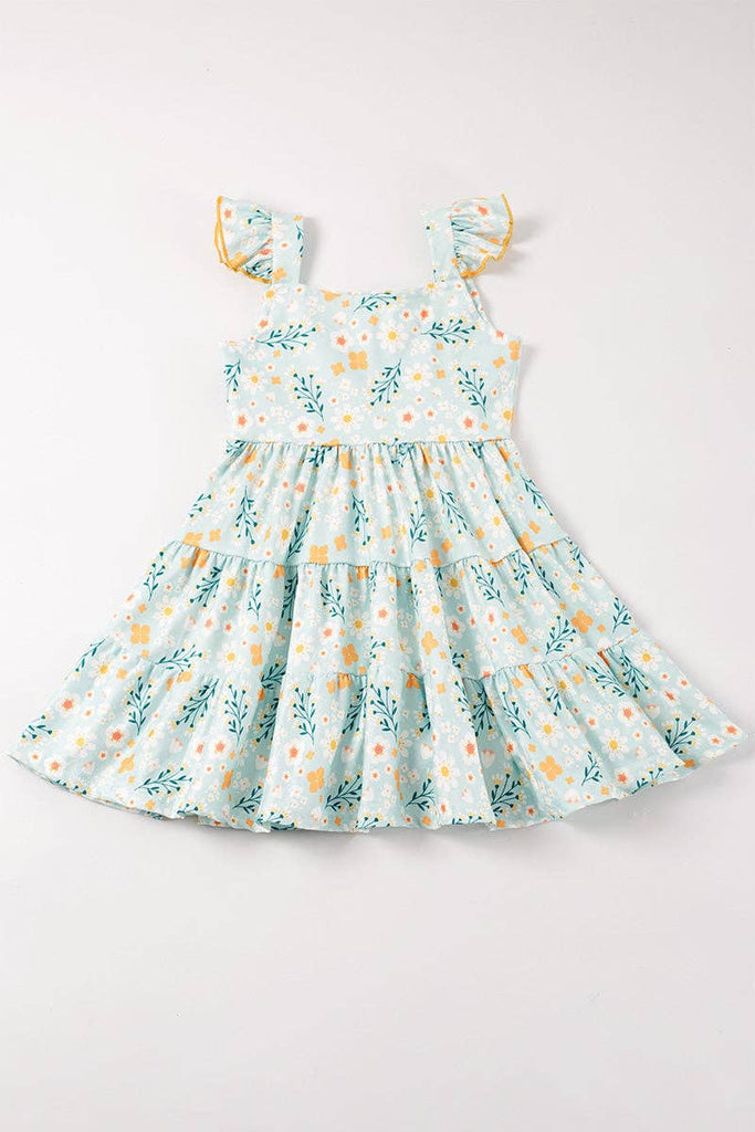 Mint Floral Dress-Girls-12M-8