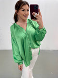 Gorgeous In Green Blouse